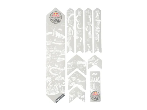 AMS Rammebeskyttelseskit Extra Red Bull Hardline White
