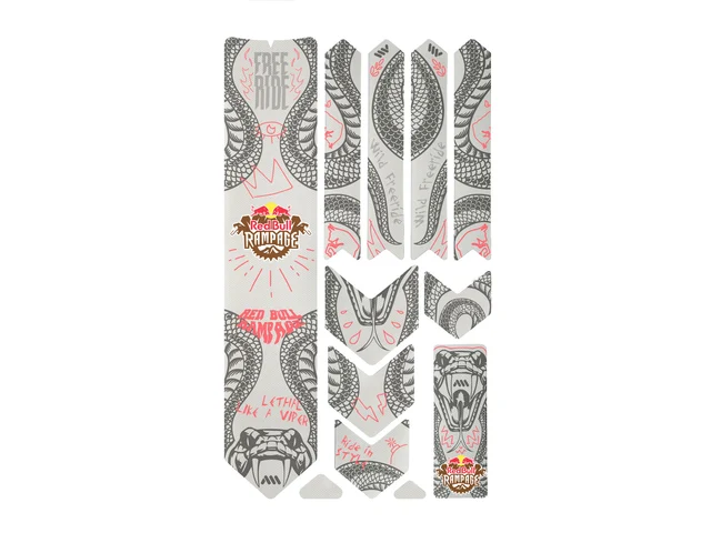 AMS Rammebeskyttelseskit Extra Red Bull Rampage Freeride Grey 