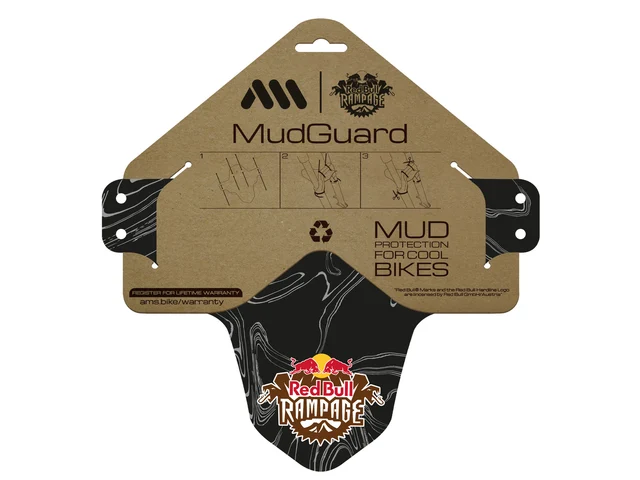 AMS Mud Guard Skjerm Red Bull Rampage Ridgeline, White 