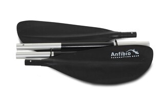 Anfibio Basic 4P 220 cm Padleårer Sort, 1080g