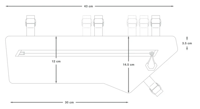 Apidura Expedition Frame Pack 3.8L Rammeveske 3.8L 