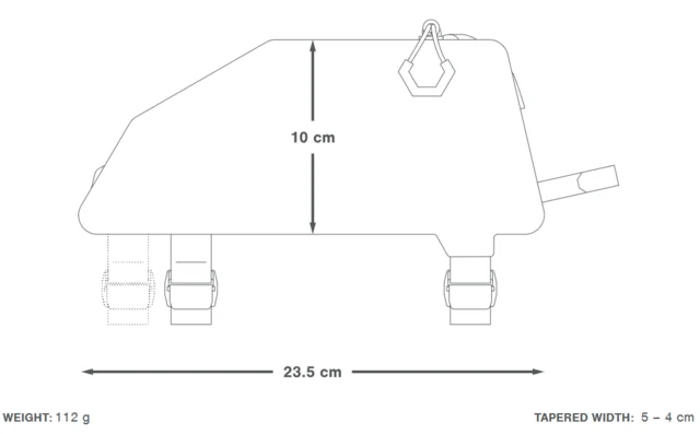 Apidura Expedition Top Tube Pack 1L Overrørsveske 1L 