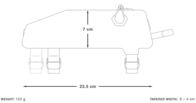 Apidura Expedition Top Tube Pack 0.6L Overrørsveske 0.6L 