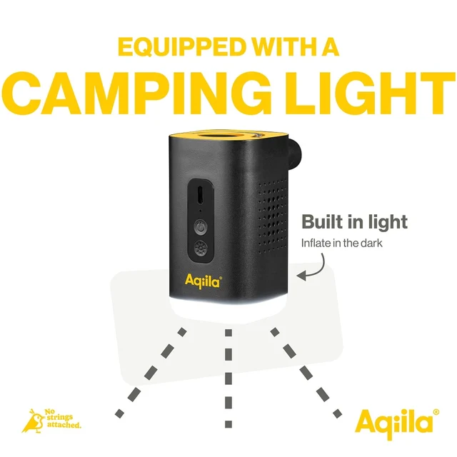 Aqiila Airbird C2 Pumpe Sort, 1200 mAh, m/lys 