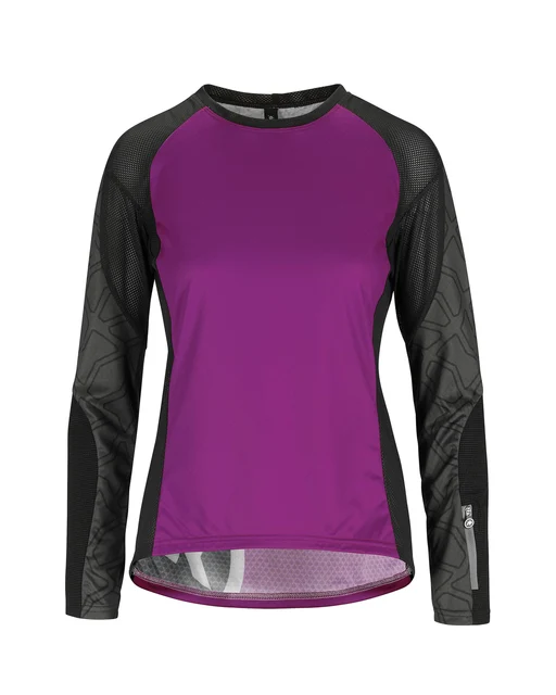 Assos Trail LS Dame Sykkeltrøye Lilla, Str. S 