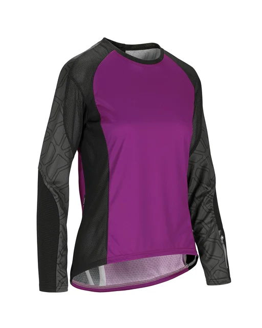Assos Trail LS Dame Sykkeltrøye Lilla, Str. S 
