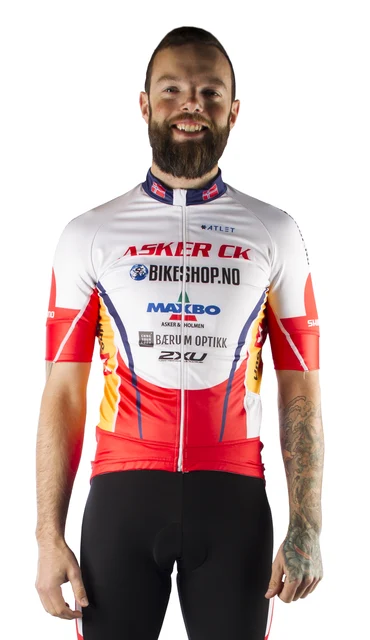 ATLET Asker CK Aero Windstop Kort Trøye Rød, Str. S 