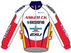 Atlet Asker CK Junior V&#229;r/h&#248;stjakke R&#248;d, Windtex,  teamt&#248;y for Asker CK