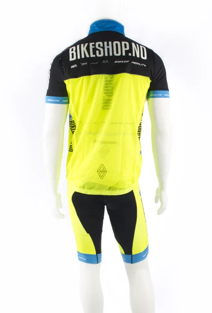 ATLET Elite Bikeshop Vest Mesh Signalgul/Sort, Str. S 