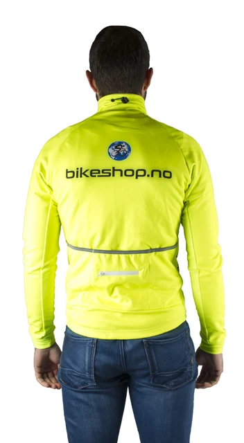 Bikeshop.no Windtex Vinterjakke Signalgul, Str. S 