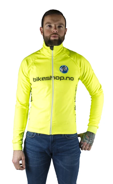 Bikeshop.no Windtex Vinterjakke Signalgul, Str. S 