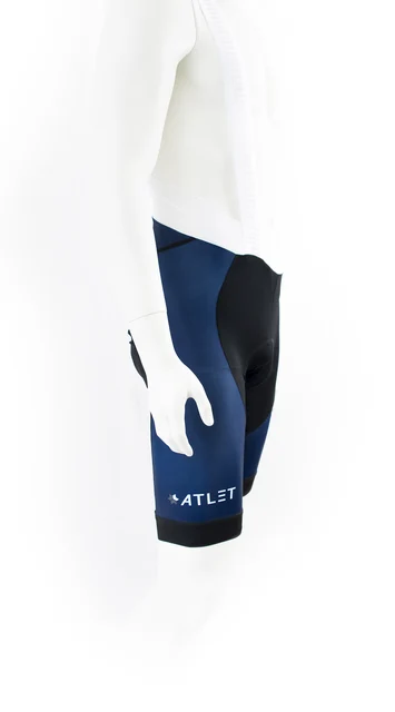 ATLET ELITE Sykkelshorts Sort/Blå, Str. 4XS 