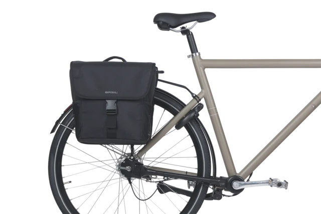 Basil GO Go-Double MIK Sideveske Sett Sort, 32L, ink MIK system 