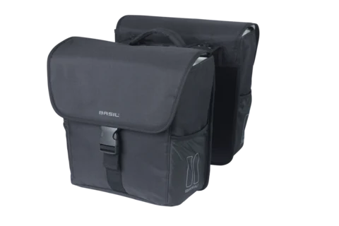 Basil GO Go-Double MIK Sideveske Sett Sort, 32L, ink MIK system