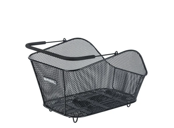 Basil Icon M MIK Kurv Bak Sort, Stål, ink MIK System 