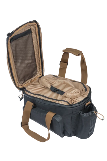 Basil Miles XL MIK Bagasjebrett Veske Sort, 9-36L, IPX3, ink MIK System 