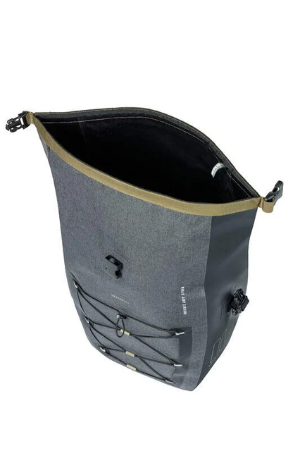 Basil Navigator MIK Studs Sideveske L Grå, 31L, IPX3, ink MIK-StudsPlate 