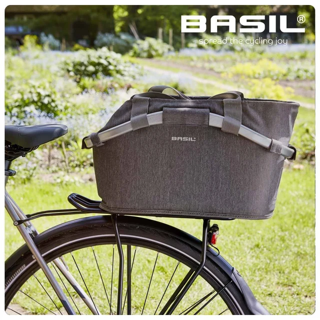 Basil 2Day Carry All MIK Bak Sykkelkurv Grå, Polyester, 22 liter 