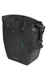 Basil Rivo MIK Hooks Sideveske M Sort, 15L, MIK Hooks System, Vanntett