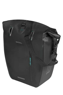 Basil Rivo MIK Hooks Sideveske Sort, MIK Hooks System, Vanntett