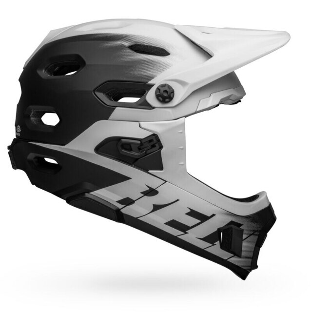 Bell Super DH Spherical Hjelm Black/White, Str. S 