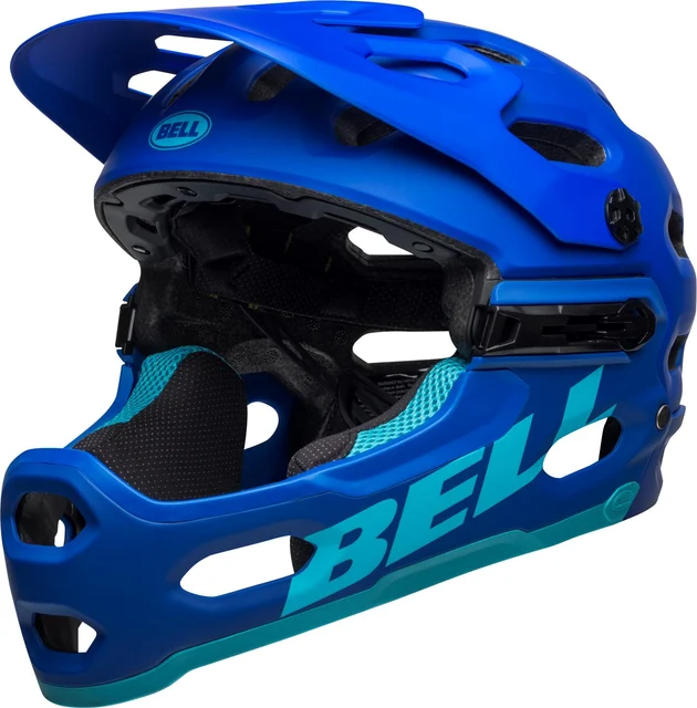 Bell Super 3R MIPS Hjelm Matte Blue/Bright Blue, Str. M 
