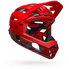 Bell Super Air R Spherical Hjelm Matte/Gloss Red/Grey, Str. L