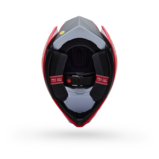 Bell Full-10 MIPS Hjelm White/Red Level Set, Str. M 