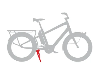 Benno Light Dobbel Kickstand/Støtte Maks 80kg, Til Boost EVO 3+