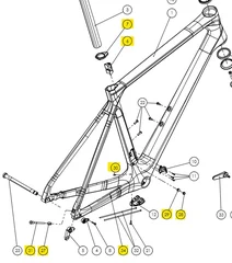 Bianchi Infinito ICR Reservedeler Kit med reservedeler til Infinito ICR