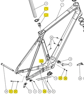 Bianchi Infinito ICR Reservedeler Kit med reservedeler til Infinito ICR