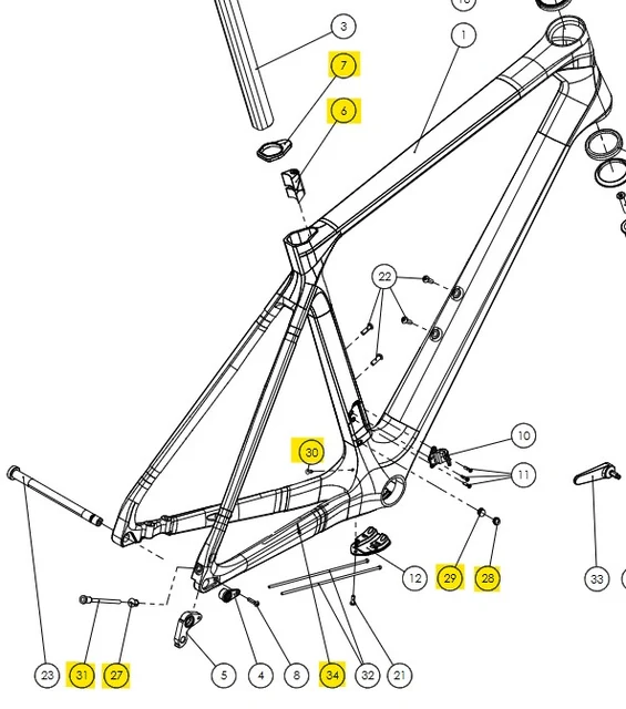 Bianchi Infinito ICR Reservedeler Kit med reservedeler til Infinito ICR 