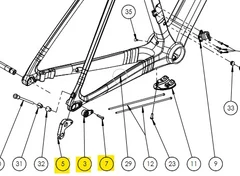 Bianchi Sprint ICR Girøre-Kit Kit med reservedeler til Sprint ICR