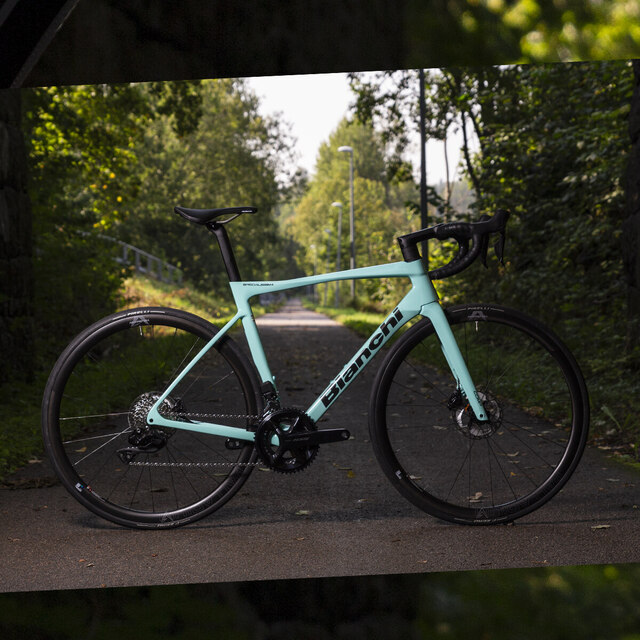 Bianchi Specialissima Comp Sykkel Grå, Str. 53 