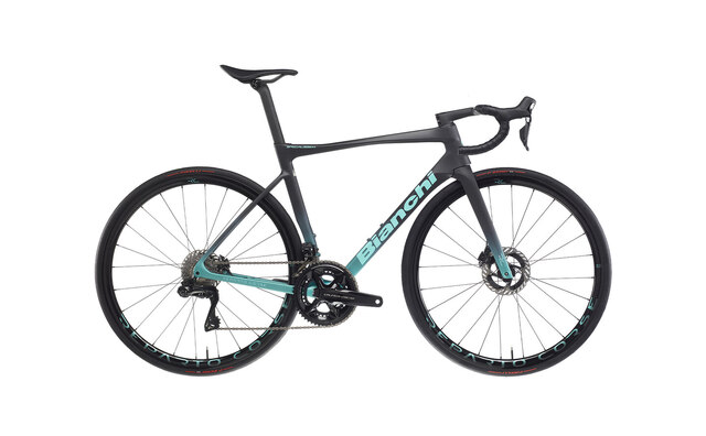 Bianchi Specialissima RC Landeveisykkel Carbon Black/Celeste, Str. 50 