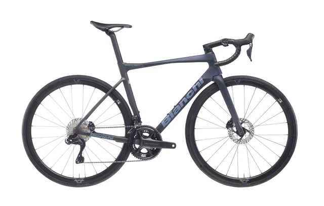 Bianchi Specialissima Comp Racercykel Black/Deep Blue/Grey Full Matt, Str. 57 