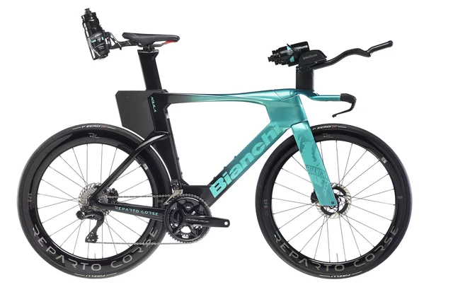 Bianchi Aquila Disc Temposykkel Metallic Celeste/Black UD/Glossy, Str. S 