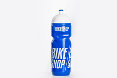 Bikeshop Aero 800 ml Flaske Blå/Hvit, 800ml, BPA fri, Laget i Italia