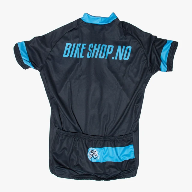 Bikeshop Classic Kort Sykkeltrøye Cyan Blå, Str. XXS 