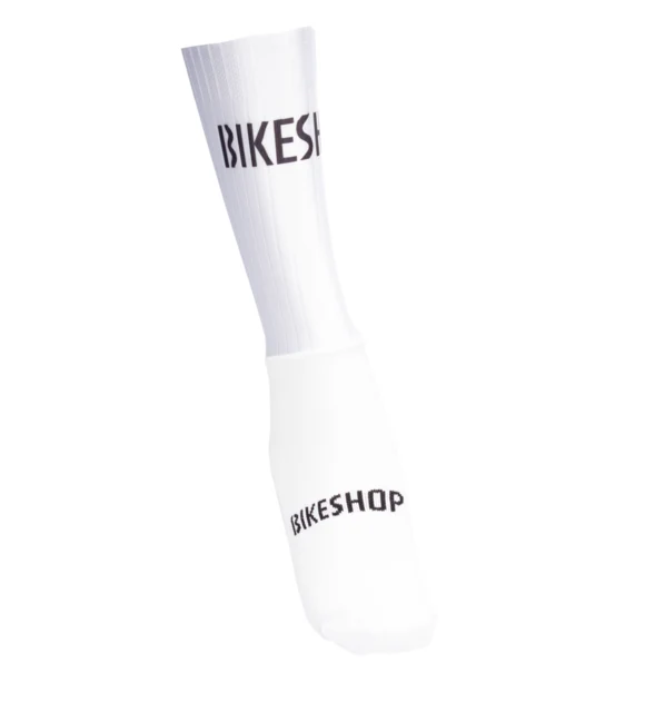 Bikeshop Aero Sokker Hvit, Str. 43-46 