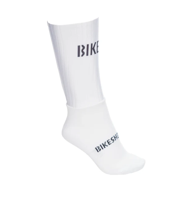 Bikeshop Aero Sokker Hvit, Str. 43-46 