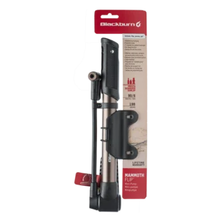 Blackburn Mammoth Flip Minipumpe Sort, Fotpinne &amp; håndtak, 90 PSI