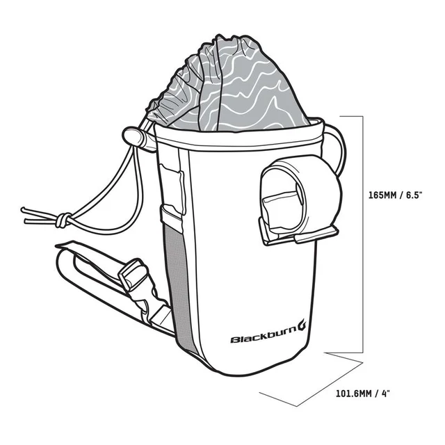 Blackburn Outpost CarryAll Styreveske Grå, 1.2 L, Vanntett, 79 g 