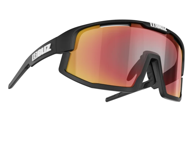 Bliz Vision Briller Matt Black, Brown & Red multi linse 