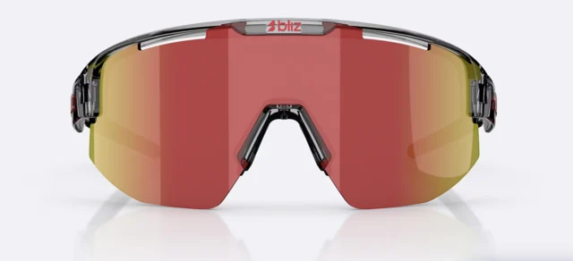 Bliz Matrix Briller Transparent Dark Grey, Brown w Red Multi 