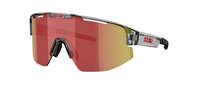 Bliz Matrix Briller Transparent Dark Grey, Brown w Red Multi 