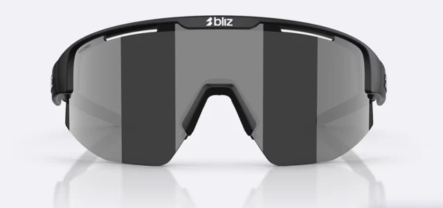 Bliz Matrix Briller Matte Black, Smoke w silver mirror 