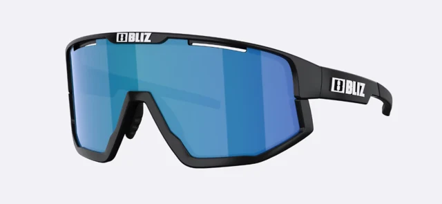 Bliz Fusion Briller Matt Black Jawbone, Smoke w Blue Multi 