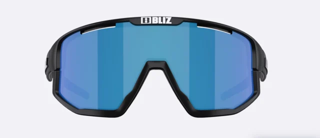 Bliz Fusion Briller Matt Black Jawbone, Smoke w Blue Multi 
