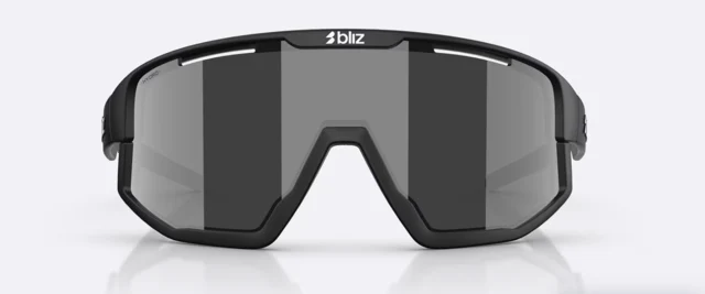 Bliz Fusion Briller Matte Black, Smoke w silver mirror 